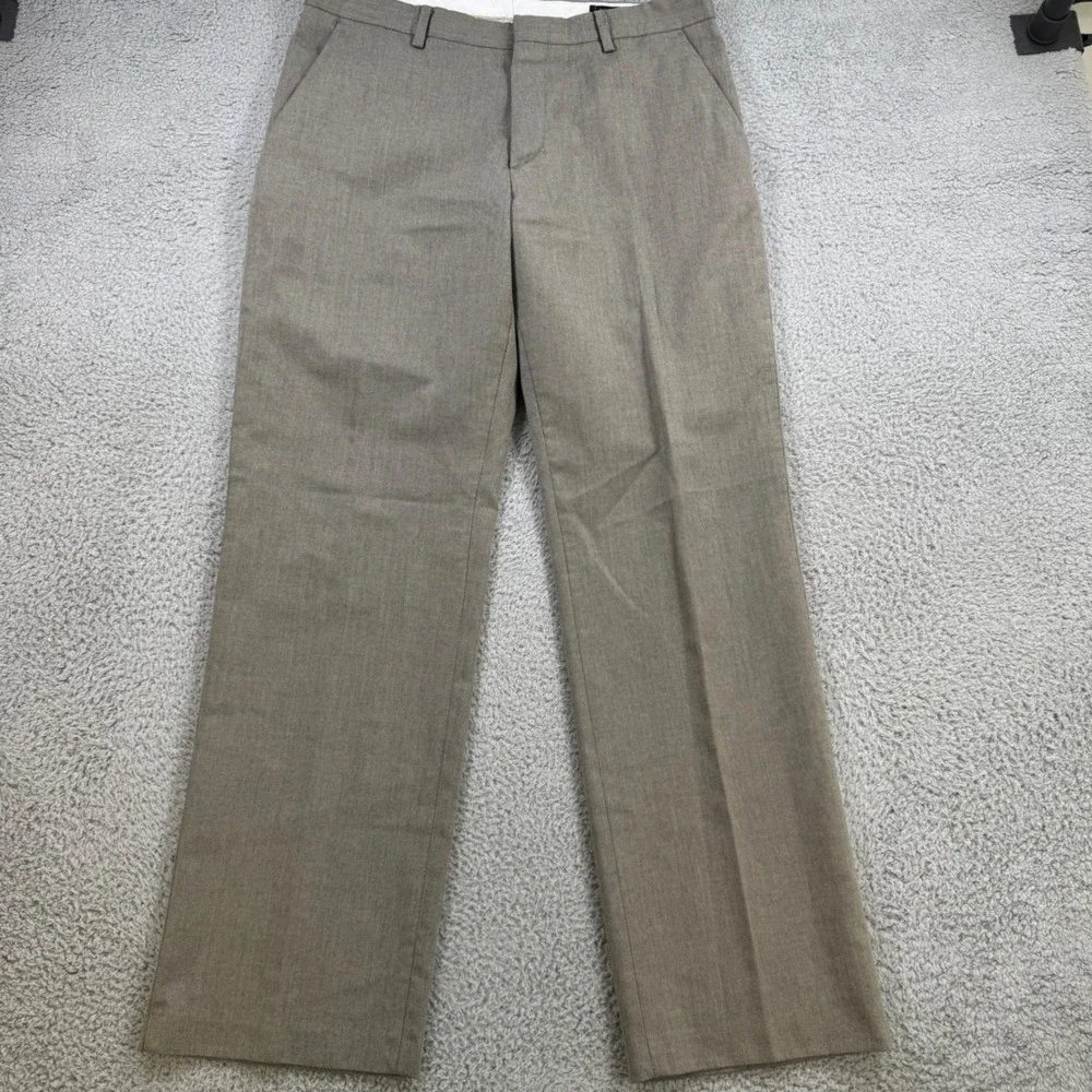 Banana‎ Republic Classic Fit Herringbone Dress Pants Mens 34x32 Taupe Gray Gray